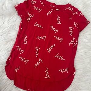 Old navy valentine tee - size xs 5